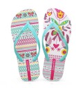 Dame flip-flops med print 2