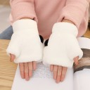 Dame fluffy vinterhandsker 8
