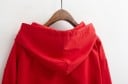 Dame forårs anorak i japansk stil med hætte Lynlås på brystet Kængurulomme Elastiske manchetter og kant Bomuld, polyester og akryl 42
