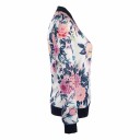 Dame forårs-/efterårsjakke med blomster J1040 13