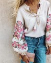 Dame forårsbluse med blomster 4