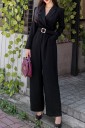 Dame formel jumpsuit med bælte A1955 1