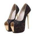 Dame glimmer platform pumps J1802 5