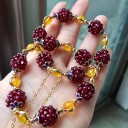 Dame granat armbånd 2