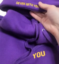 Dame hoodie Lilla bomulds-polyester hoodie med påskrifter Komfortabel ensfarvet fritidsoverdel til daglig brug 7