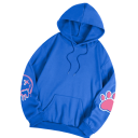 Dame hoodie med lommer Enfarvet hoodie med kaninmønster på ryggen Blødt polyester Komfortabel fritidsstil i forskellige farver 5