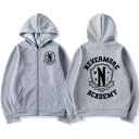 Dame hoodie med lynlås Enfarvet hoodie med skrifter og tegn Behagelig fritidsoverdel med lommer lavet af blød polyester i forskellige farver 3