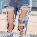 Dame jeans med revner A1 2