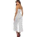 Dame jumpsuit med polkaprikker og stropper A2089 2