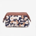 Dame kosmetik taske med bred åbning på lynlås Rejseetui til kosmetik og toilettilbehør med mønstertryk Polyester 19 x 13 x 10 cm 3