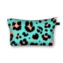 Dame kosmetiketaske med lynlås Etui til make-up og småting Tryk med dyre- og geometriske mønstre Polyester 21,5 x 13 cm 11