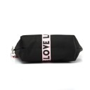Dame kosmetikpung med lynlås Bånd med teksten LOVE Strop til håndled med karabin Nylon og polyester Taske til håndtasken 13 x 22,5 cm 7
