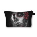 Dame kosmetisk taske med illustration af en eventyrlig pige med store øjne Lynlås med løkke Polyester 13 x 21,5 cm Til makeup pensler og småting 6