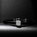 Dame læderarmbånd med perle 5