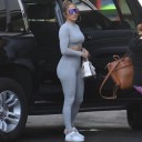 Dame langærmet crop top og leggings B872 6