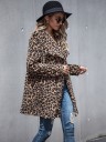 Dame leopardfrakke P2495 1