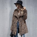 Dame leopardfrakke P2495 3