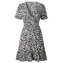 Dame leopardkjole P607 1