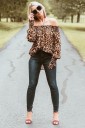 Dame leopardtop A159 4