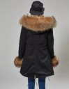 Dame luksusjakke med pels J2796 8