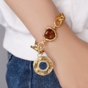 Dame massivt armbånd H277 4