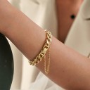 Dame massivt armbånd H474 4