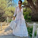 Dame maxi strandkjole P925 1