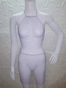 Dame mesh crop top og nederdel 11