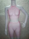 Dame mesh crop top og nederdel 10