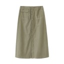 Dame midi nederdel med knapper A1593 6