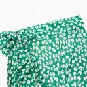 Dame-midinederdel med flæser og wrap-detaljer 3
