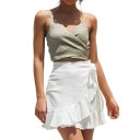 Dame mini-wrap-nederdel med flæser A1650 4