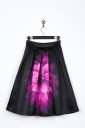 Dame nederdel med blomsterprint J1068 3