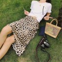 Dame nederdel med leopardprint G2 3