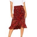 Dame nederdel med leopardprint 2
