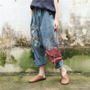 Dame oversized jeans A334 4