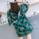 Dame oversized T-shirt med print A1202 1