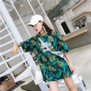Dame oversized T-shirt med print A1202 2