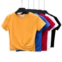 Dame plisseret T-shirt A1085 1