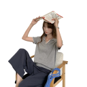 Dame polo T-shirt Kortærmet V-hals Krave Knapper Ensfarvet Bomuld Behagelig Elegant Casual Top Sommer Forår 3