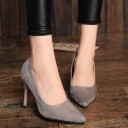 Dame pumps i ruskind 5