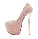 Dame pumps med glimmer J2426 11