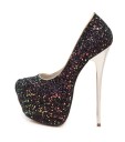 Dame pumps med glimmer J2426 8