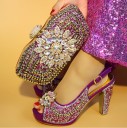 Dame pumps med glimmer og pailletter J2427 3