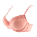 Dame push-up bh med blomster 5