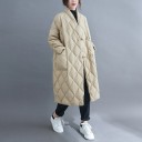 Dame quiltet frakke P2330 5