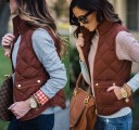 Dame quiltet vest P1415 3