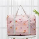 Dame rejsetaske med sjovt print til weekend og ferie Hovedrum og frontlomme med lynlås Nylon Mål 32 x 16 x 48 cm 4
