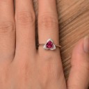 Dame ring blomst D1478 3