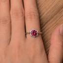 Dame ring blomst D1478 4